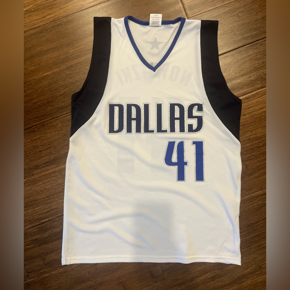 YOUTH Medium Park Antony Pro Sport Dallas Mavericks #41 Dirk Nowitzki Jersey